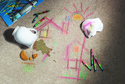 لکه مدادشمعی و ماژیک